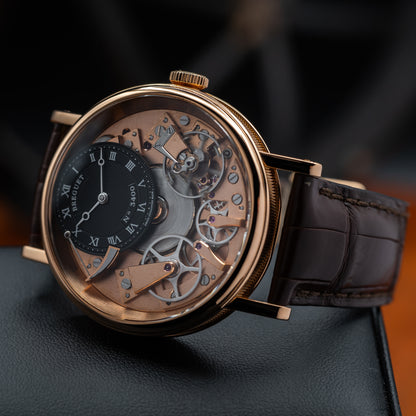 Breguet Tradition 7057 — Rose Gold | Black Guilloché Dial | Ref. 7057BR/G9/9W6 | 2024