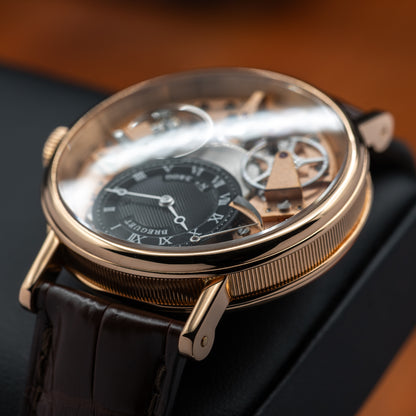 Breguet Tradition 7057 — Rose Gold | Black Guilloché Dial | Ref. 7057BR/G9/9W6 | 2024