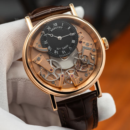 Breguet Tradition 7057 — Rose Gold | Black Guilloché Dial | Ref. 7057BR/G9/9W6 | 2024
