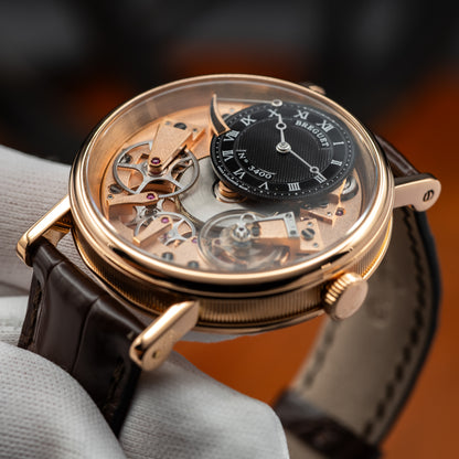 Breguet Tradition 7057 — Rose Gold | Black Guilloché Dial | Ref. 7057BR/G9/9W6 | 2024