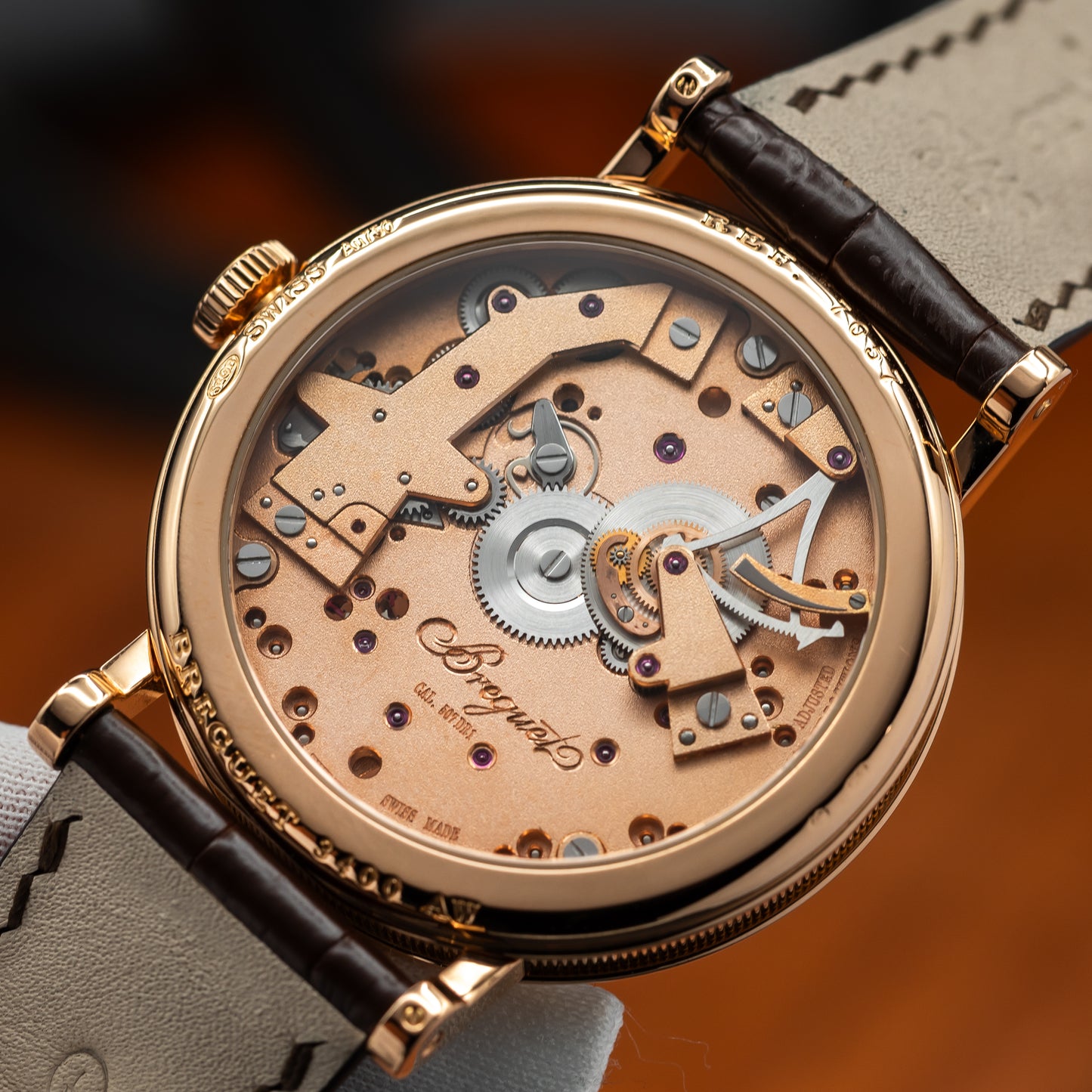 Breguet Tradition 7057 — Rose Gold | Black Guilloché Dial | Ref. 7057BR/G9/9W6 | 2024