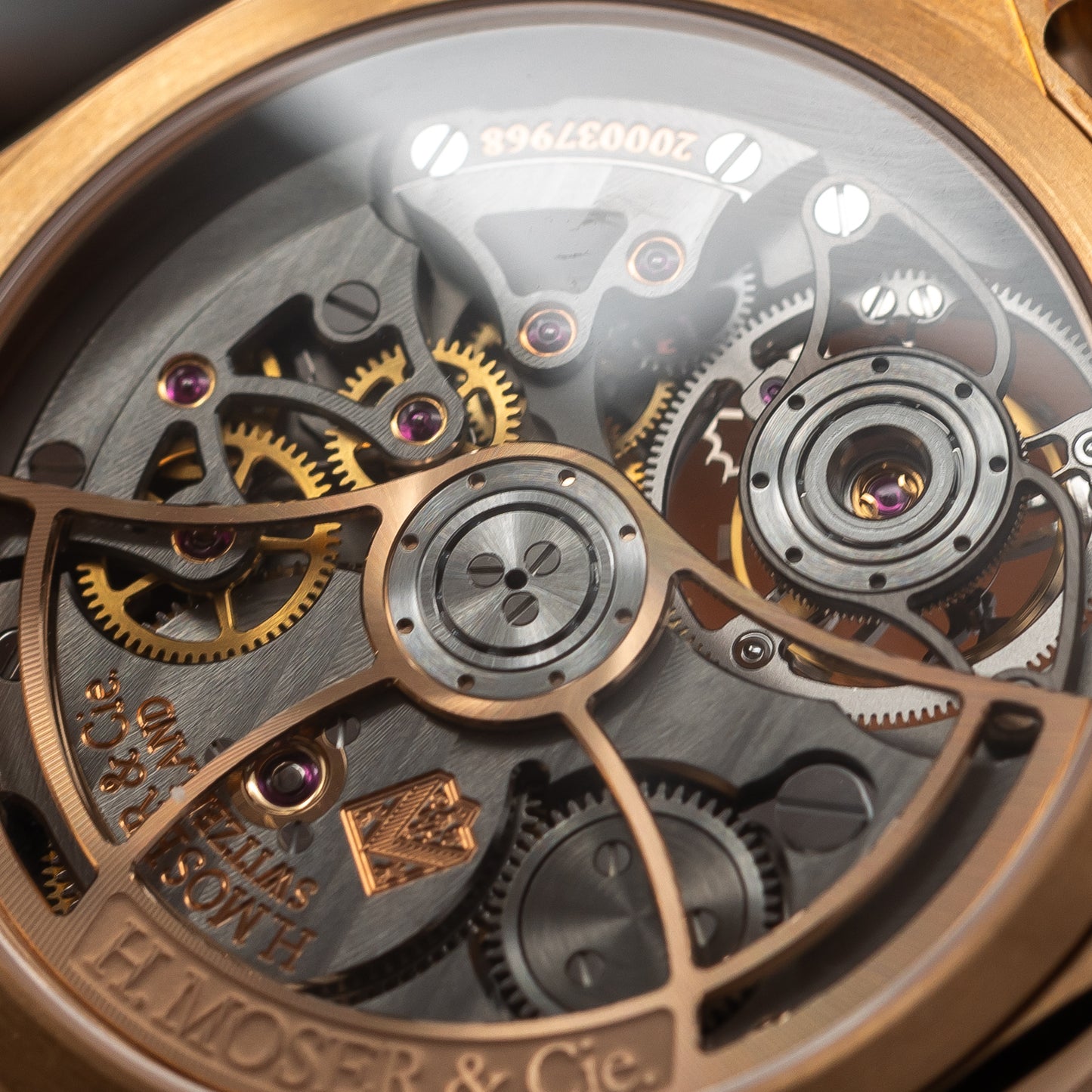 H. Moser & Cie Pioneer Tourbillon — Red Gold | Burgundy Fumé Dial | Ref. 3805-0400 | 2025