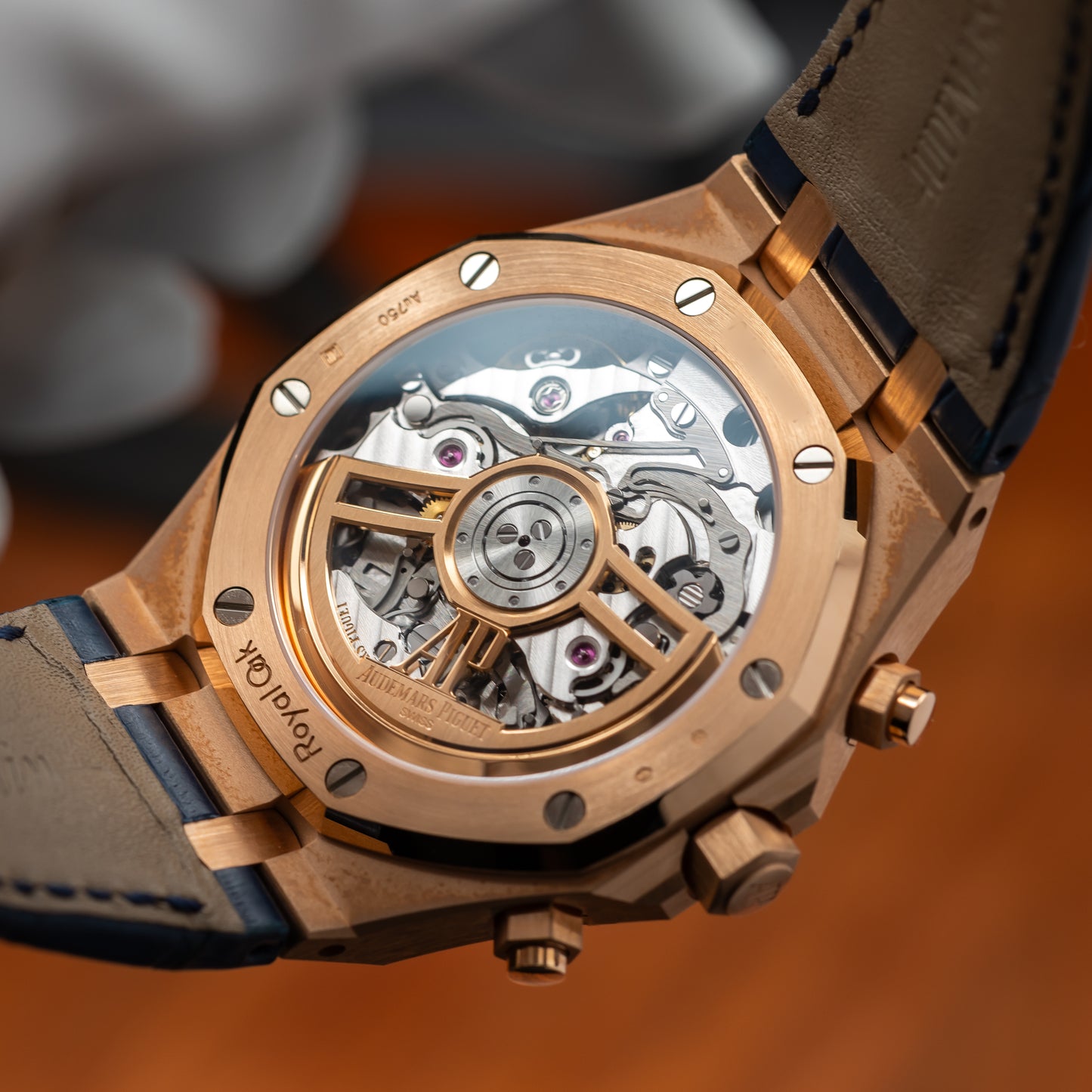 Audemars Piguet Royal Oak Selfwinding Chronograph — Pink Gold | Blue Dial | Ref. 26240OR.OO.D315CR.02 | 2025