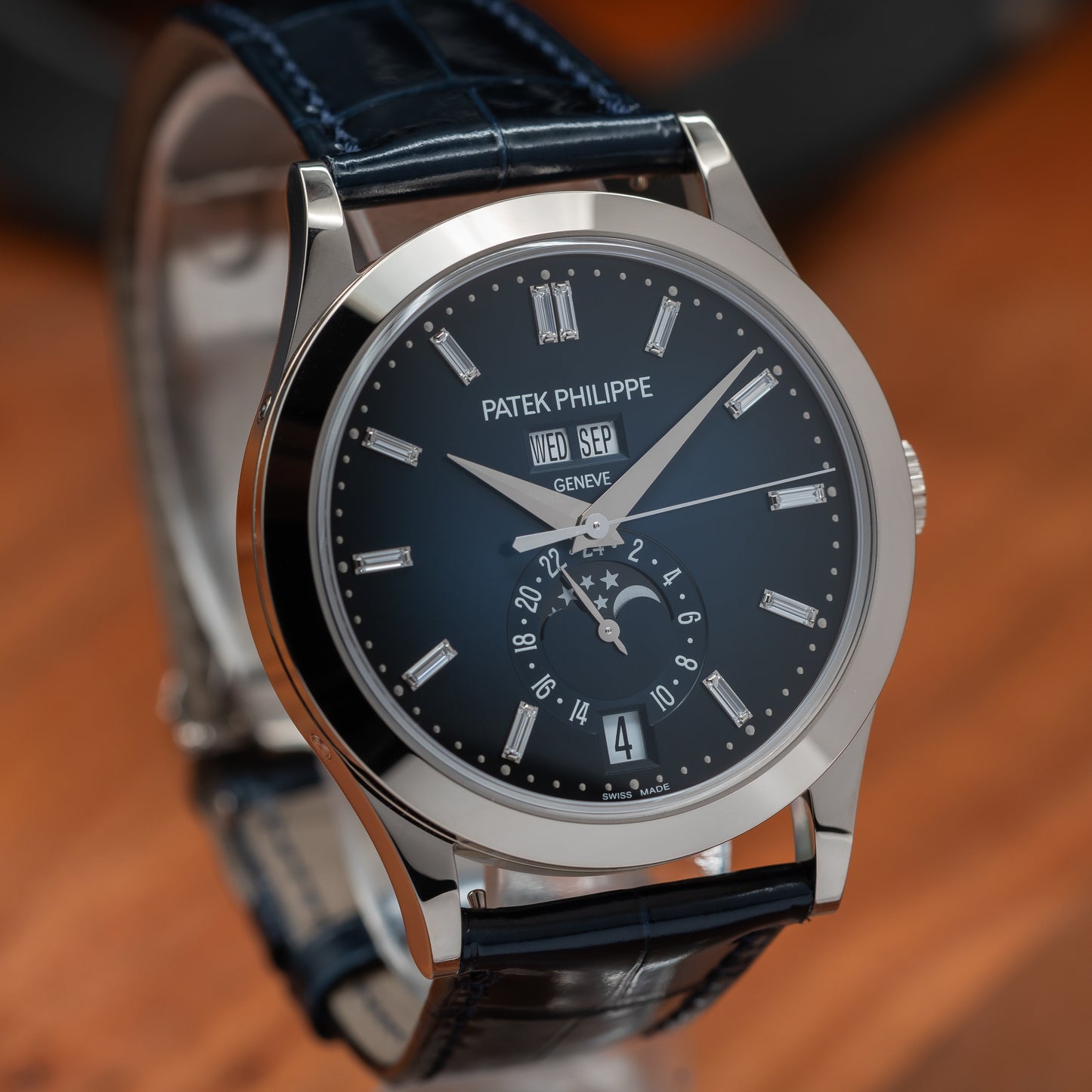Patek Philippe Annual Calendar Moon Phase — White Gold | Blue Dial | Ref. 5396G-017 | Brand New | 2026