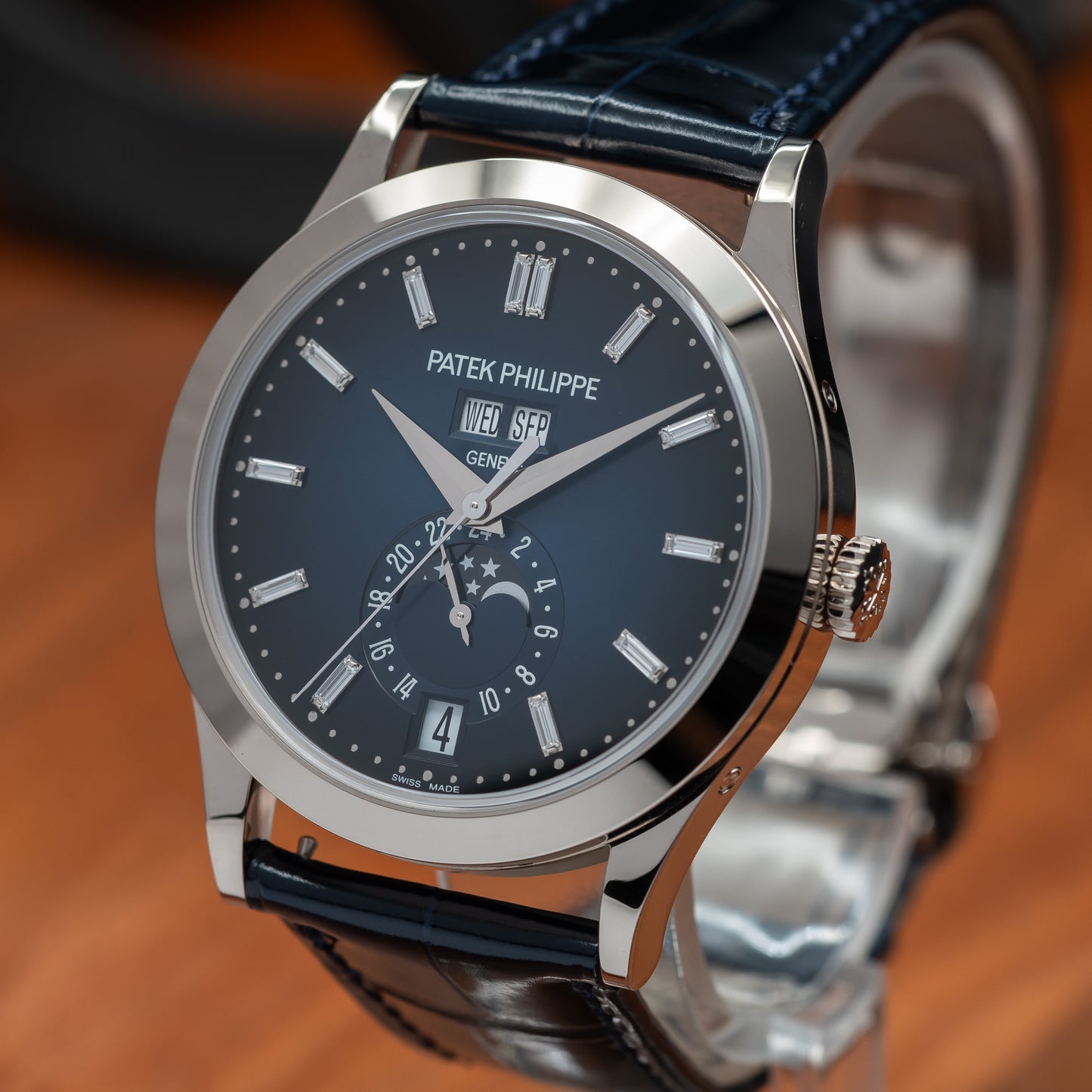 Patek Philippe Annual Calendar Moon Phase — White Gold | Blue Dial | Ref. 5396G-017 | Brand New | 2026