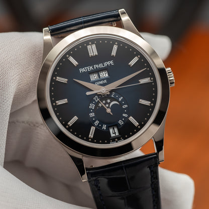 Patek Philippe Annual Calendar Moon Phase — White Gold | Blue Dial | Ref. 5396G-017 | Brand New | 2026