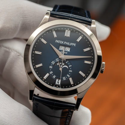 Patek Philippe Annual Calendar Moon Phase — White Gold | Blue Dial | Ref. 5396G-017 | Brand New | 2026