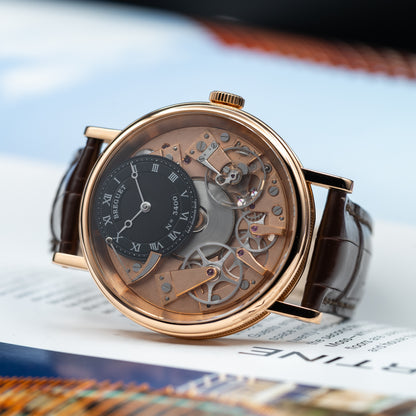 Breguet Tradition 7057 — Rose Gold | Black Guilloché Dial | Ref. 7057BR/G9/9W6 | 2024