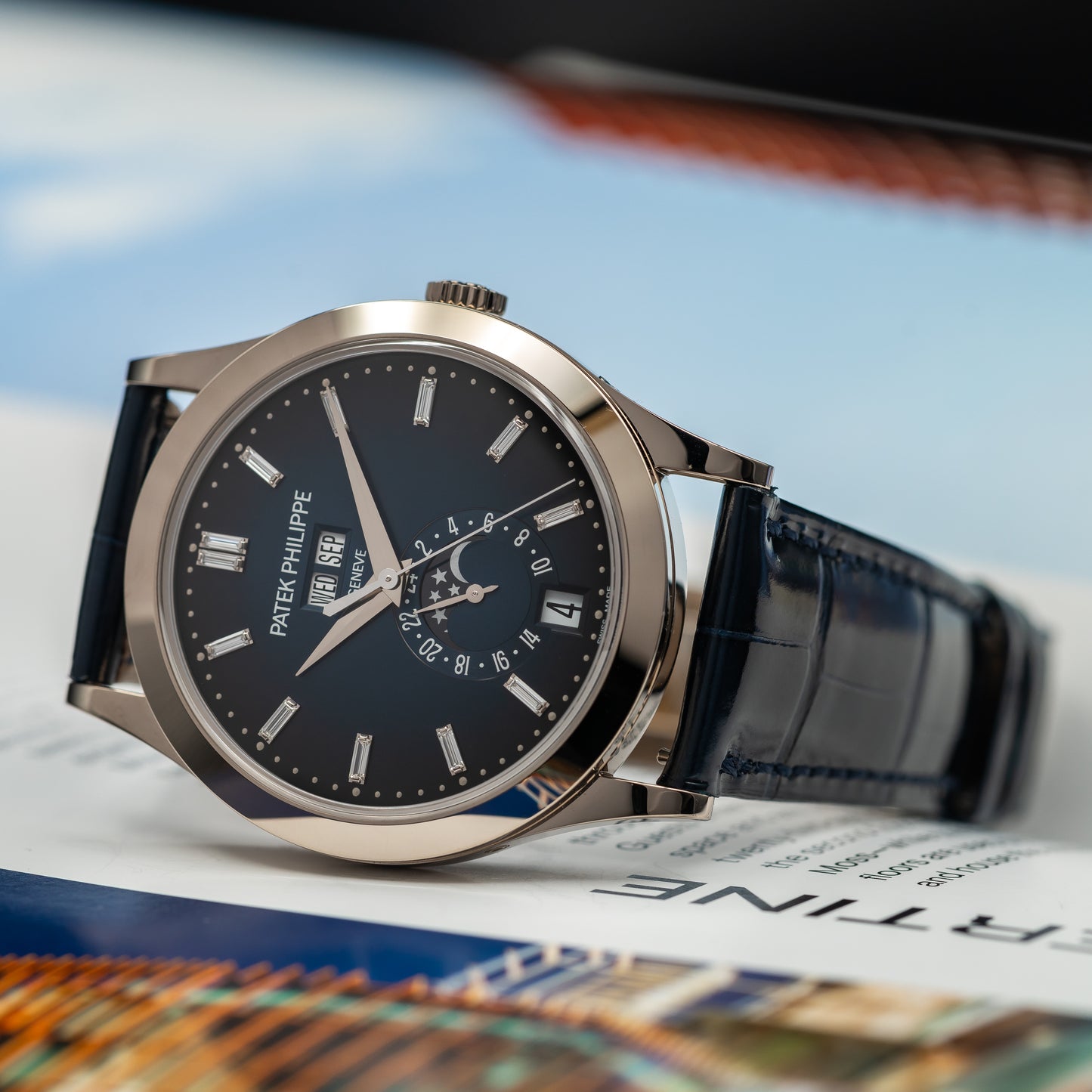 Patek Philippe Annual Calendar Moon Phase — White Gold | Blue Dial | Ref. 5396G-017 | Brand New | 2026