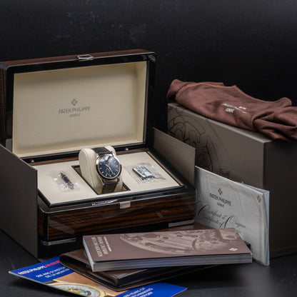 Patek Philippe Annual Calendar Moon Phase — White Gold | Blue Dial | Ref. 5396G-017 | Brand New | 2026