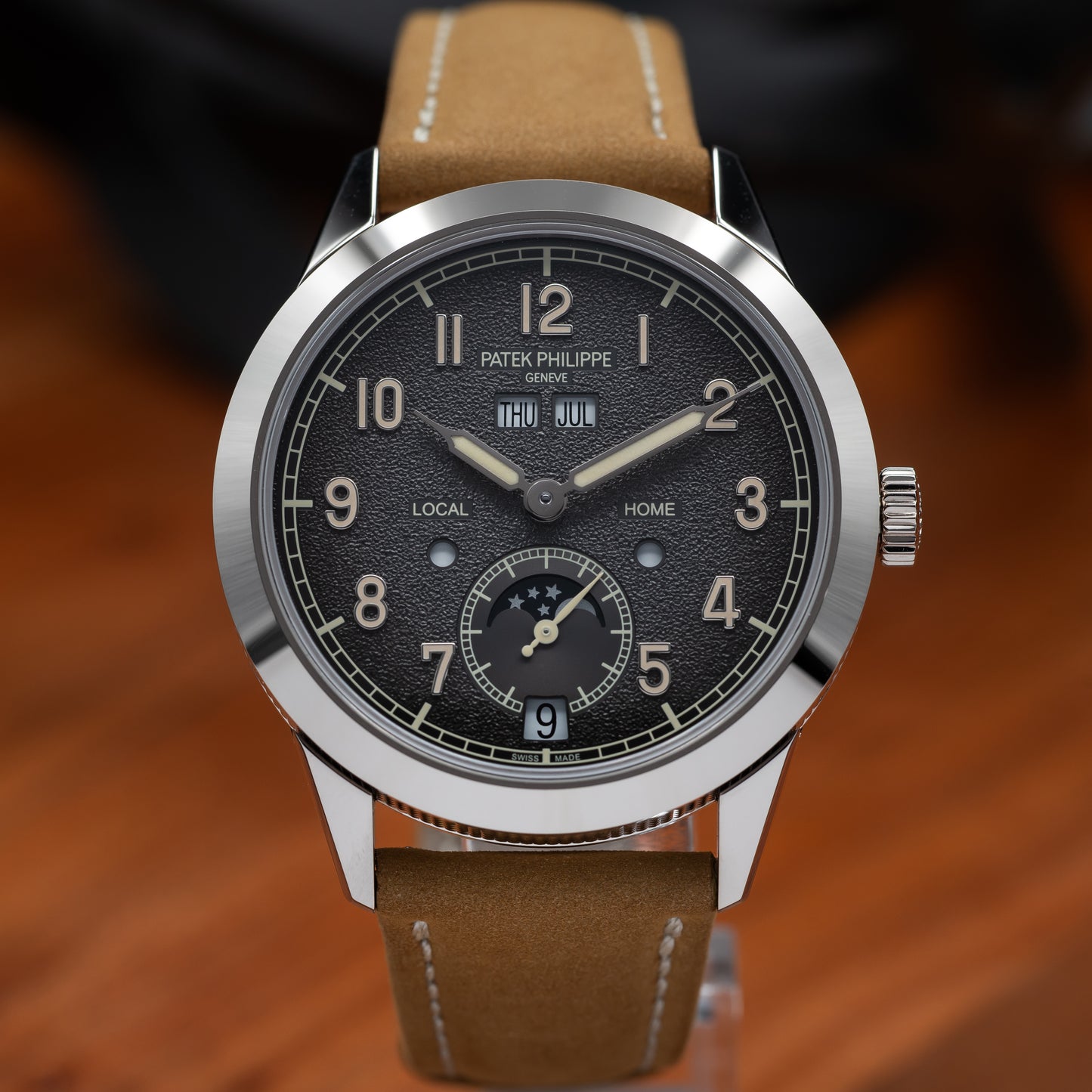 Patek Philippe Annual Calendar Travel Time — White Gold | Charcoal Dial | Ref. 5326G-001 | 2026