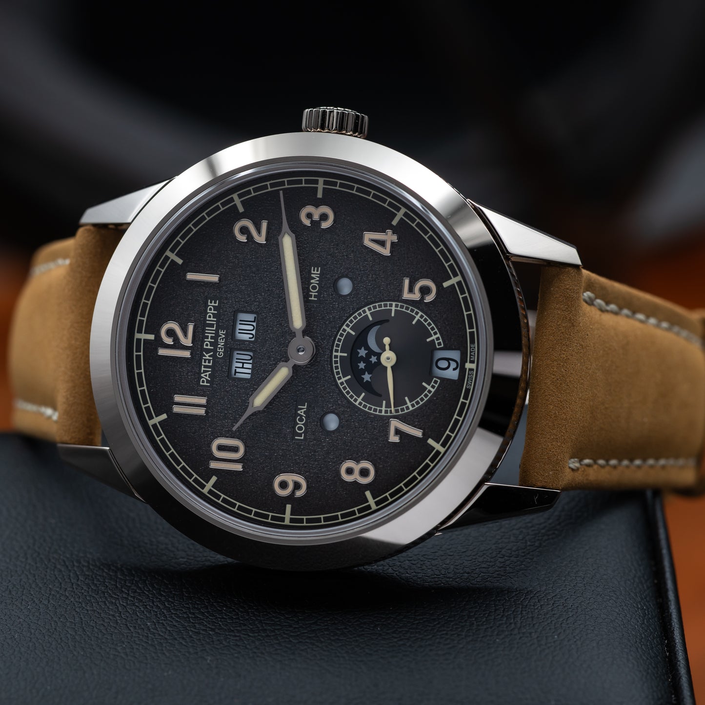 Patek Philippe Annual Calendar Travel Time — White Gold | Charcoal Dial | Ref. 5326G-001 | 2026