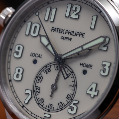 Patek Philippe Calatrava Pilot Travel Time — White Gold | Ivory Dial | Ref. 5524G-010 | 2026