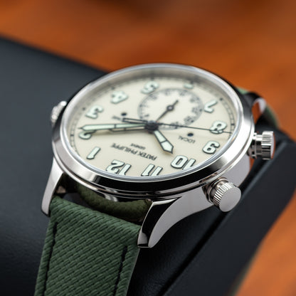 Patek Philippe Calatrava Pilot Travel Time — White Gold | Ivory Dial | Ref. 5524G-010 | 2026