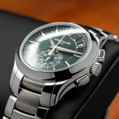 Patek Philippe Flyback Chronograph Annual Calendar — Steel | Olive Green Dial | Ref. 5905/1A-001 | 2026