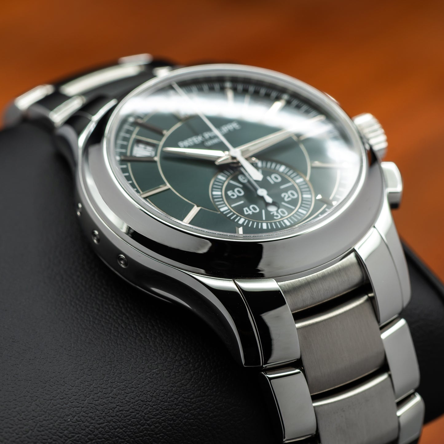Patek Philippe Flyback Chronograph Annual Calendar — Steel | Olive Green Dial | Ref. 5905/1A-001 | 2026