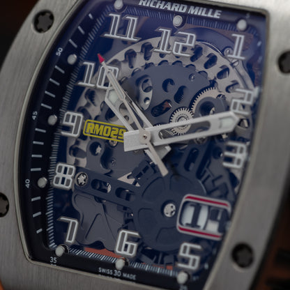 Richard Mille RM 029 — Titanium | Skeletonized Dial | Automatic with Oversize Date | 2018