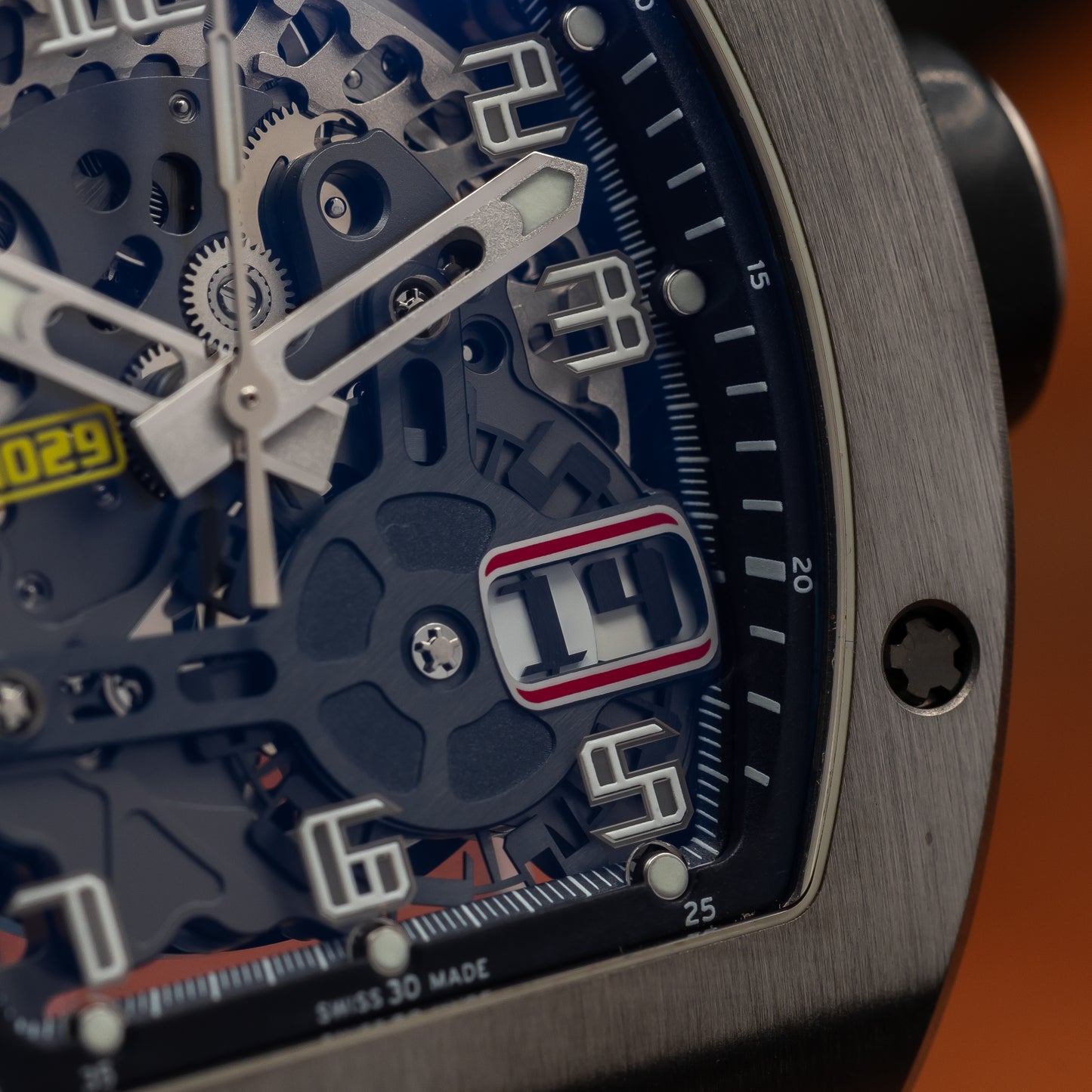 Richard Mille RM 029 — Titanium | Skeletonized Dial | Automatic with Oversize Date | 2018