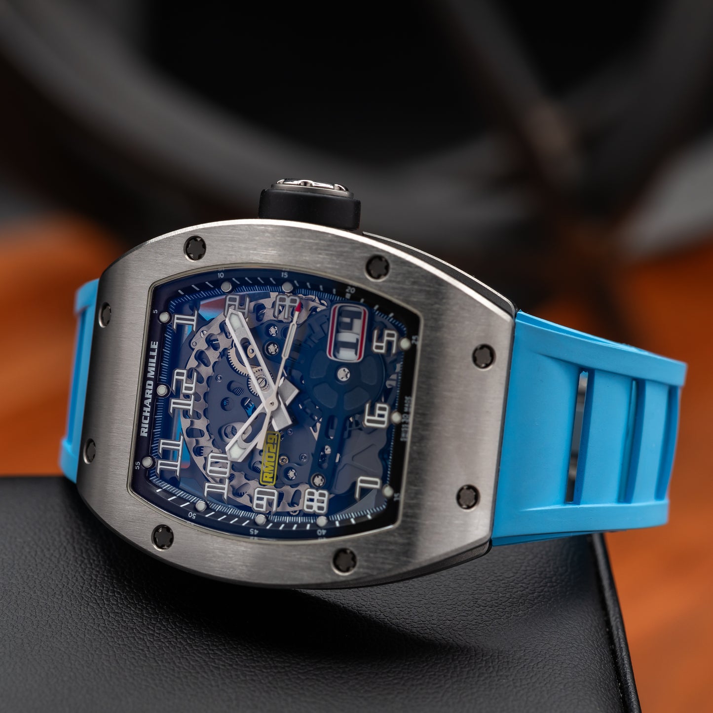 Richard Mille RM 029 — Titanium | Skeletonized Dial | Automatic with Oversize Date | 2018