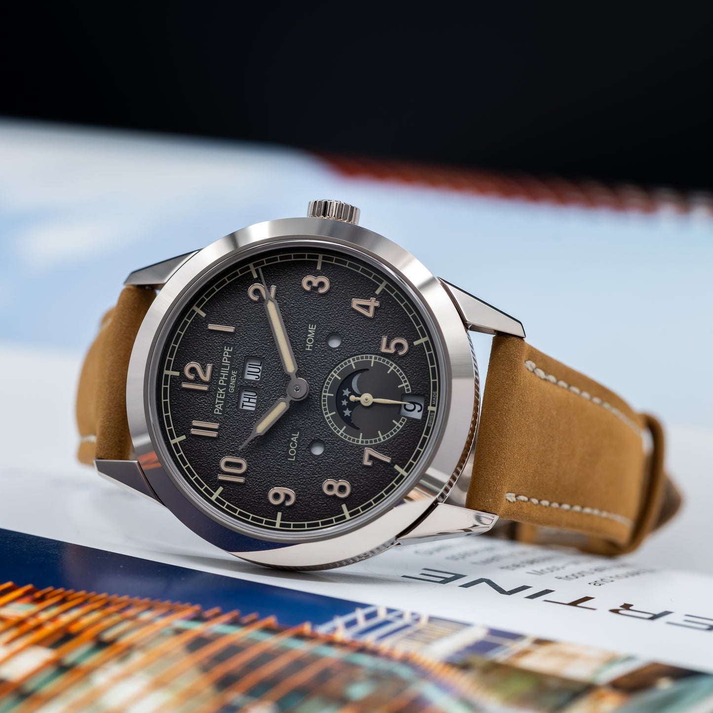 Patek Philippe Annual Calendar Travel Time — White Gold | Charcoal Dial | Ref. 5326G-001 | 2026