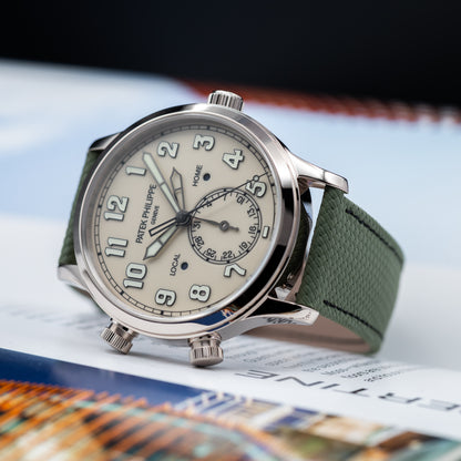 Patek Philippe Calatrava Pilot Travel Time — White Gold | Ivory Dial | Ref. 5524G-010 | 2026