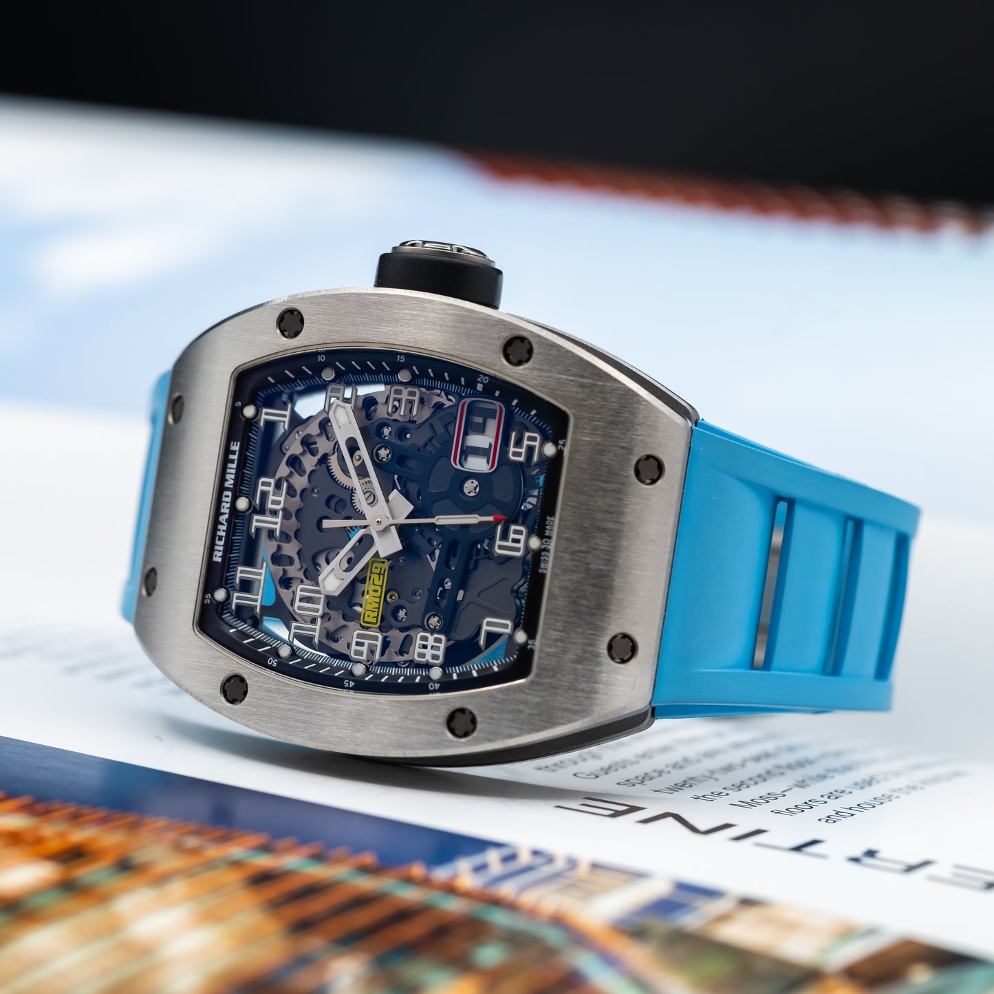 Richard Mille RM 029 — Titanium | Skeletonized Dial | Automatic with Oversize Date | 2018