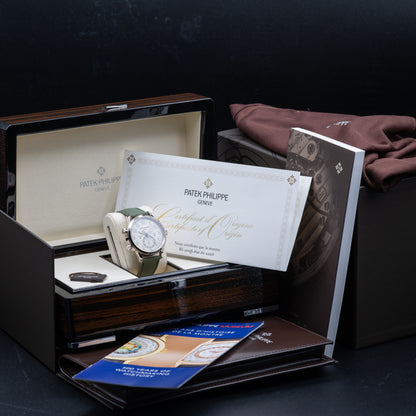 Patek Philippe Calatrava Pilot Travel Time — White Gold | Ivory Dial | Ref. 5524G-010 | 2026