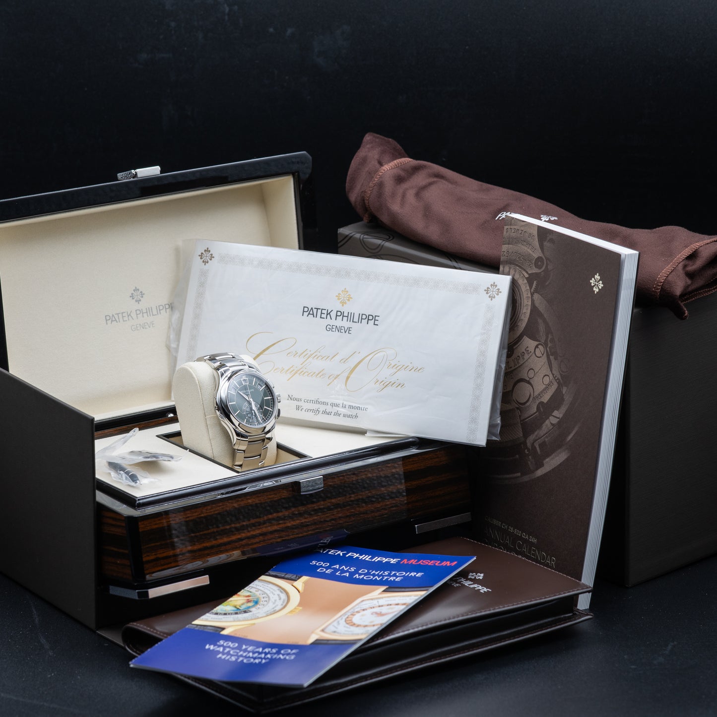 Patek Philippe Flyback Chronograph Annual Calendar — Steel | Olive Green Dial | Ref. 5905/1A-001 | 2026