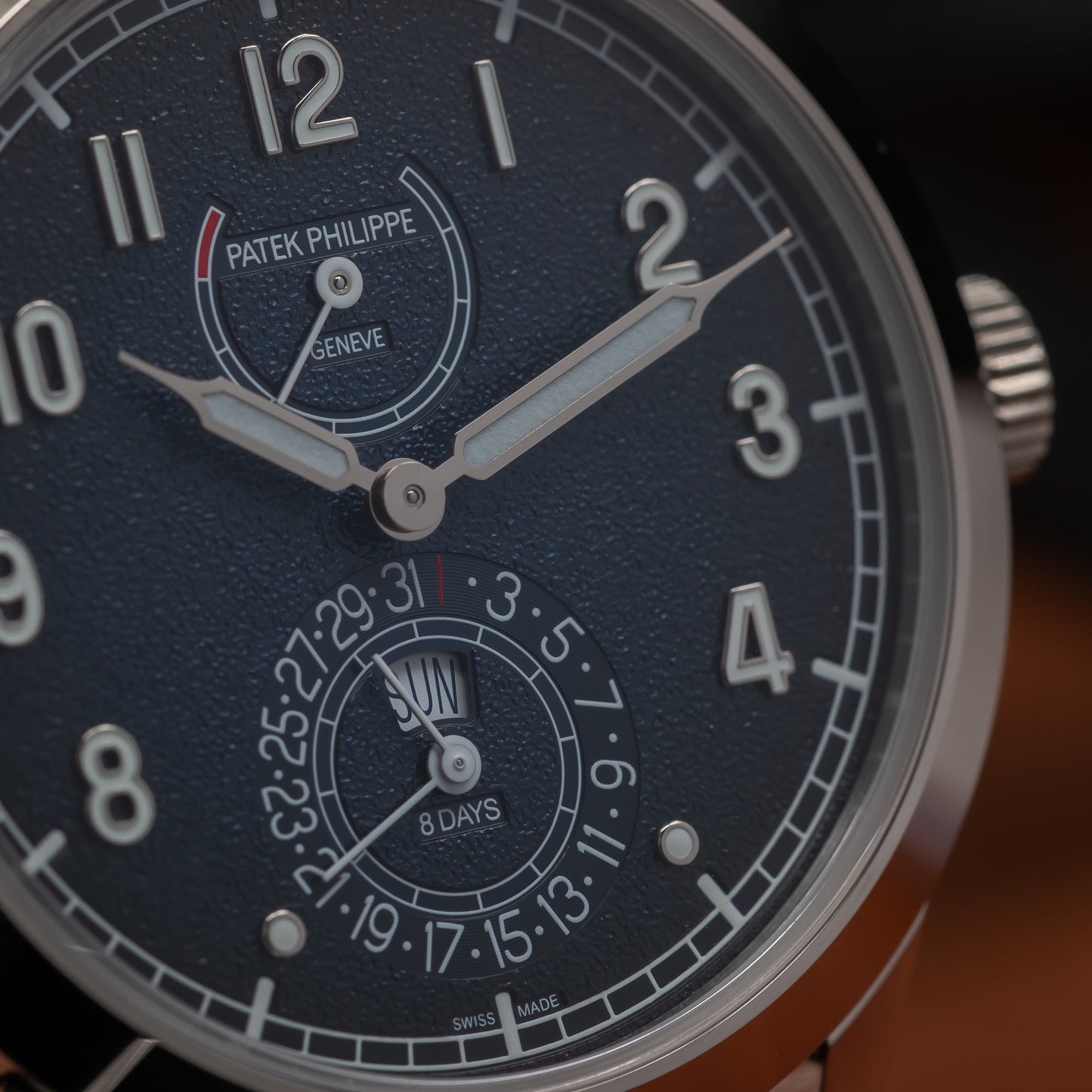 Patek Philippe Calatrava 8-Day, Instantaneous Day-Date — White Gold | Blue Dial | Ref. 5328G-001 | 2026