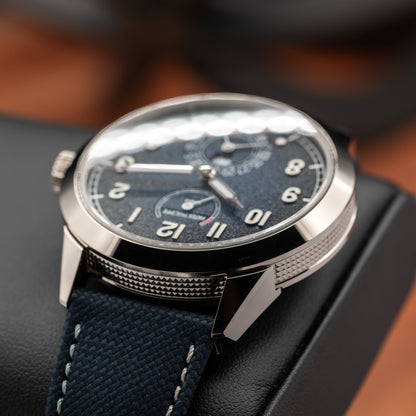 Patek Philippe Calatrava 8-Day, Instantaneous Day-Date — White Gold | Blue Dial | Ref. 5328G-001 | 2026
