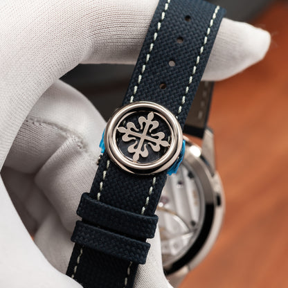 Patek Philippe Calatrava 8-Day, Instantaneous Day-Date — White Gold | Blue Dial | Ref. 5328G-001 | 2026