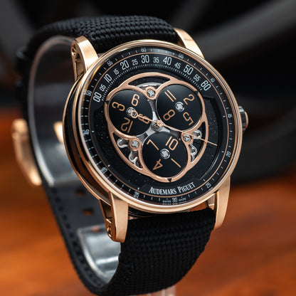 Audemars Piguet Code 11.59 Starwheel — Pink Gold | Black Aventurine Dial | Ref. 15212NR.OO.A002KB.01-AB | 2026