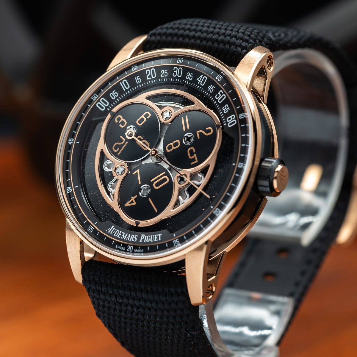 Audemars Piguet Code 11.59 Starwheel — Pink Gold | Black Aventurine Dial | Ref. 15212NR.OO.A002KB.01-AB | 2026