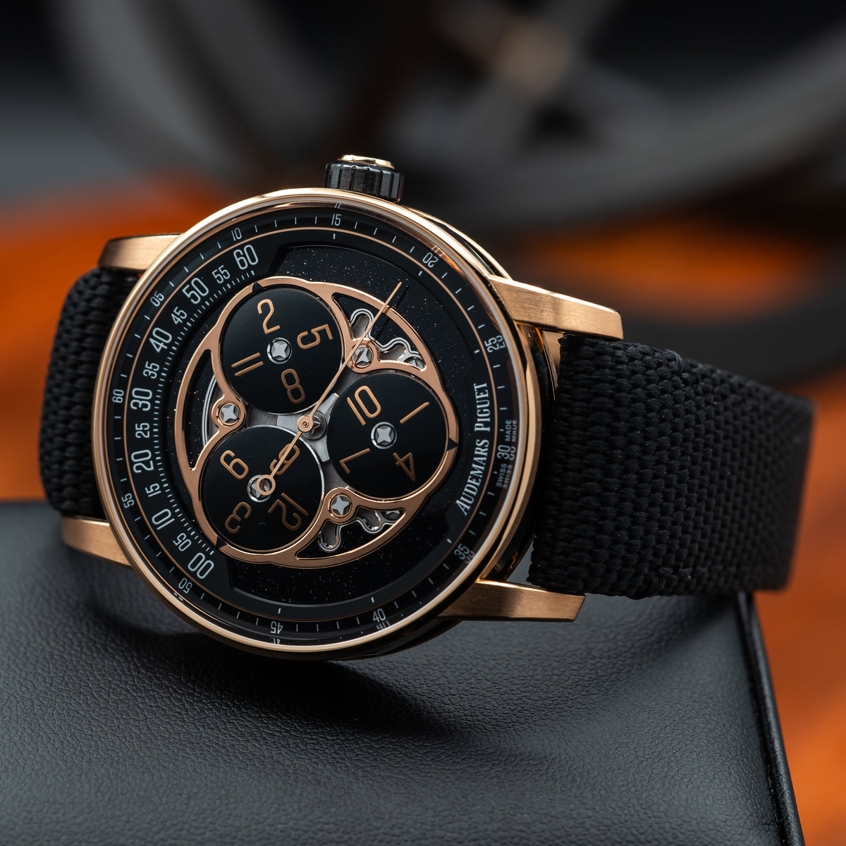 Audemars Piguet Code 11.59 Starwheel — Pink Gold | Black Aventurine Dial | Ref. 15212NR.OO.A002KB.01-AB | 2026