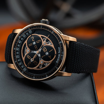 Audemars Piguet Code 11.59 Starwheel — Pink Gold | Black Aventurine Dial | Ref. 15212NR.OO.A002KB.01-AB | 2026