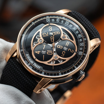 Audemars Piguet Code 11.59 Starwheel — Pink Gold | Black Aventurine Dial | Ref. 15212NR.OO.A002KB.01-AB | 2026