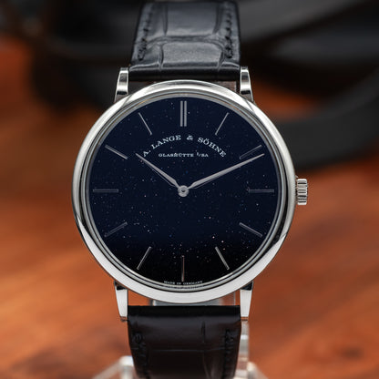 A. Lange & Söhne Saxonia Thin — White Gold | Aventurine Dial | 50 Limited | Ref. 211.087 | 2021