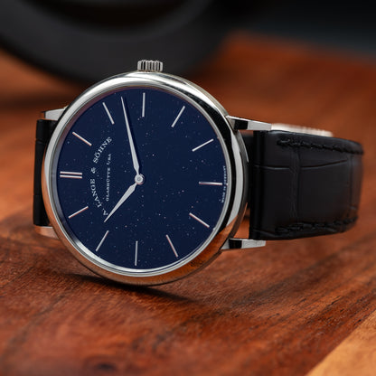 A. Lange & Söhne Saxonia Thin — White Gold | Aventurine Dial | 50 Limited | Ref. 211.087 | 2021