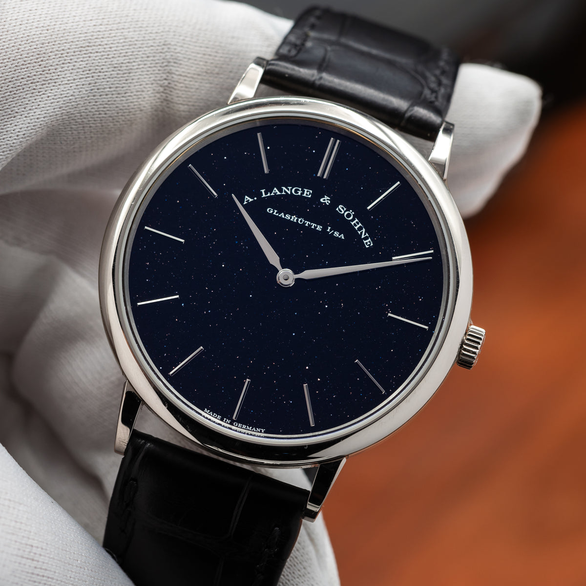 A. Lange & Söhne Saxonia Thin — White Gold | Aventurine Dial | 50 Limited | Ref. 211.087 | 2021