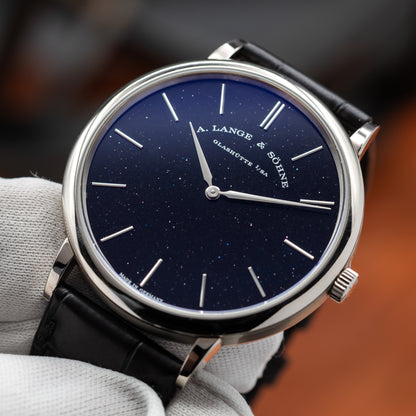 A. Lange & Söhne Saxonia Thin — White Gold | Aventurine Dial | 50 Limited | Ref. 211.087 | 2021