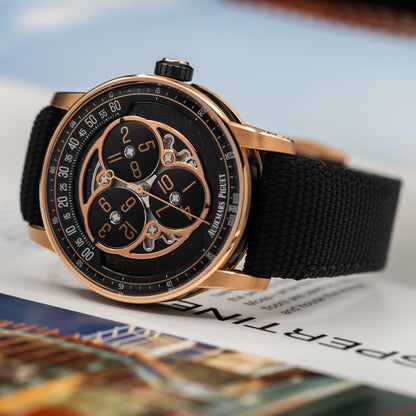 Audemars Piguet Code 11.59 Starwheel — Pink Gold | Black Aventurine Dial | Ref. 15212NR.OO.A002KB.01-AB | 2026