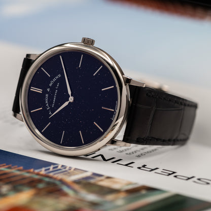 A. Lange & Söhne Saxonia Thin — White Gold | Aventurine Dial | 50 Limited | Ref. 211.087 | 2021