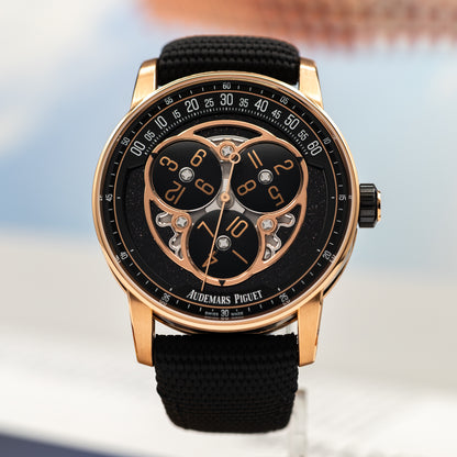 Audemars Piguet Code 11.59 Starwheel — Pink Gold | Black Aventurine Dial | Ref. 15212NR.OO.A002KB.01-AB | 2026