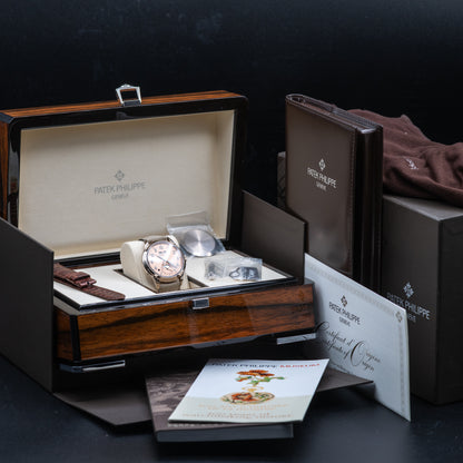 Patek Philippe Perpetual Calendar — White Gold | Rose-Gilt Opaline Dial | Ref. 5320G-011 | 2025