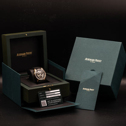 Audemars Piguet Code 11.59 Starwheel — Pink Gold | Black Aventurine Dial | Ref. 15212NR.OO.A002KB.01-AB | 2026