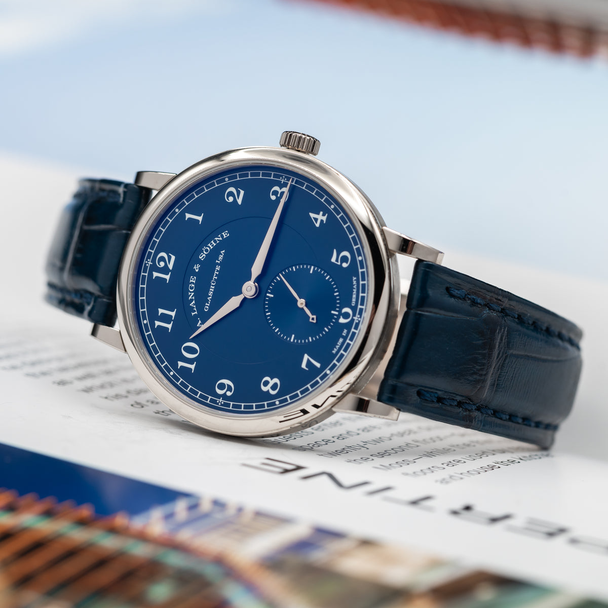 A. Lange & Söhne 1815 — White Gold | Blue Dial | Ref. 220.028 | 2025