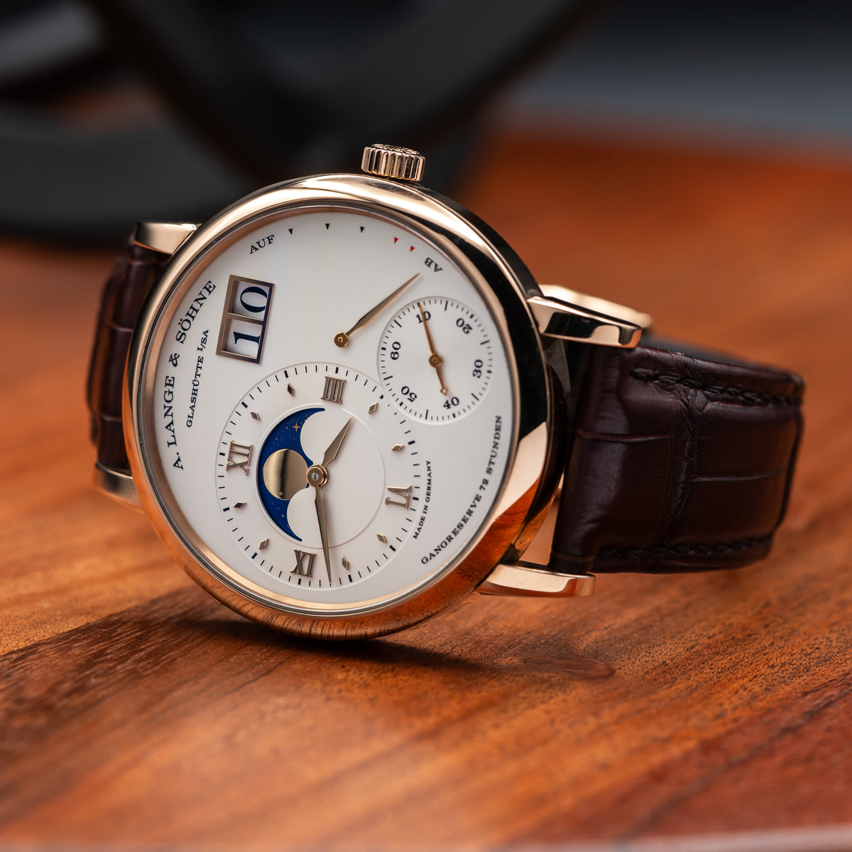 A. Lange & Söhne Grand Lange 1 Moon Phase — Pink Gold | Argenté Dial | Ref. 139.032 | 2020