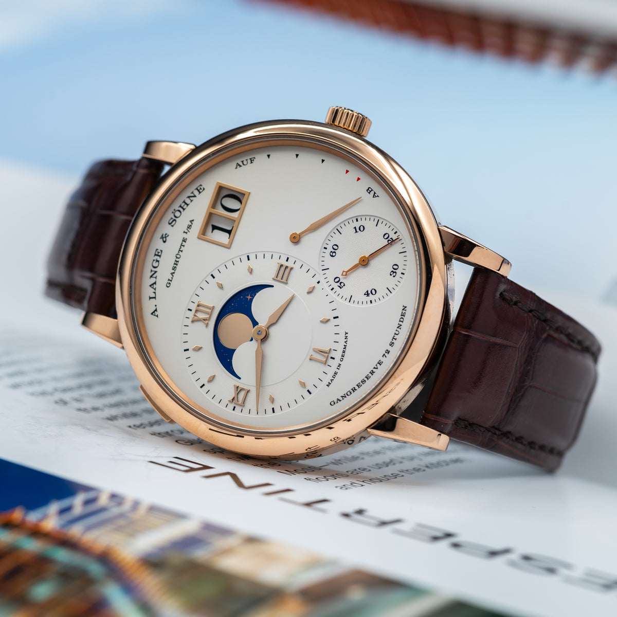 A. Lange & Söhne Grand Lange 1 Moon Phase — Pink Gold | Argenté Dial | Ref. 139.032 | 2020