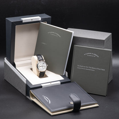 A. Lange &amp; Söhne Lange 1 — White Gold | Argenté Dial | Ref. 191.039 | 2025