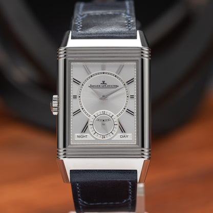 Jaeger-LeCoultre Reverso Tribute Duoface Small Seconds — Stainless Steel | Blue Sunray Dial | Ref. Q3988481 | 2026